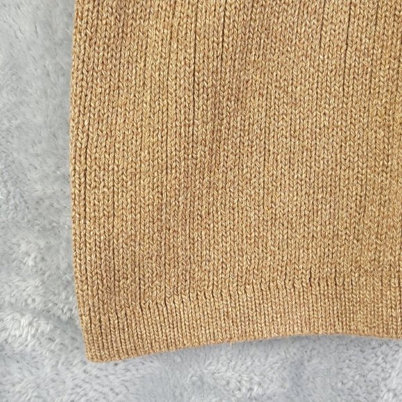 Eddie Bauer Men Sweater Pullover V Neck Cable Knit Long Sleeve Brown L - Picture 8 of 10